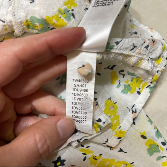 Lucky Brand Floral Blouse with Yellow and Black - Picture 5 of 6